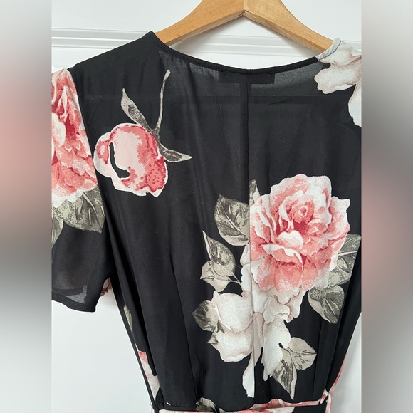 dynamite high low wrap dress size small floral - Picture 9 of 13